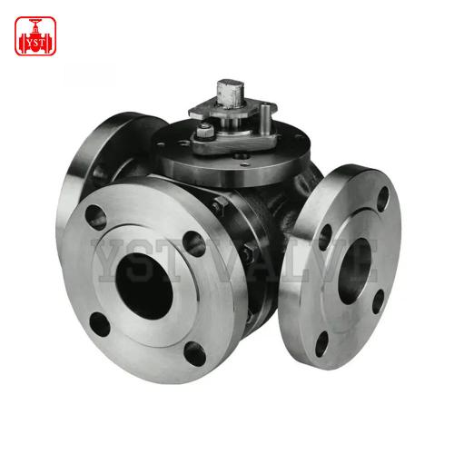 Three Way Flange Ball Valve